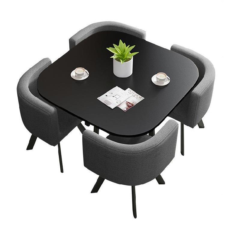 luxury saving place coffee table sets leisure modern round dining tables and 4 chairs set