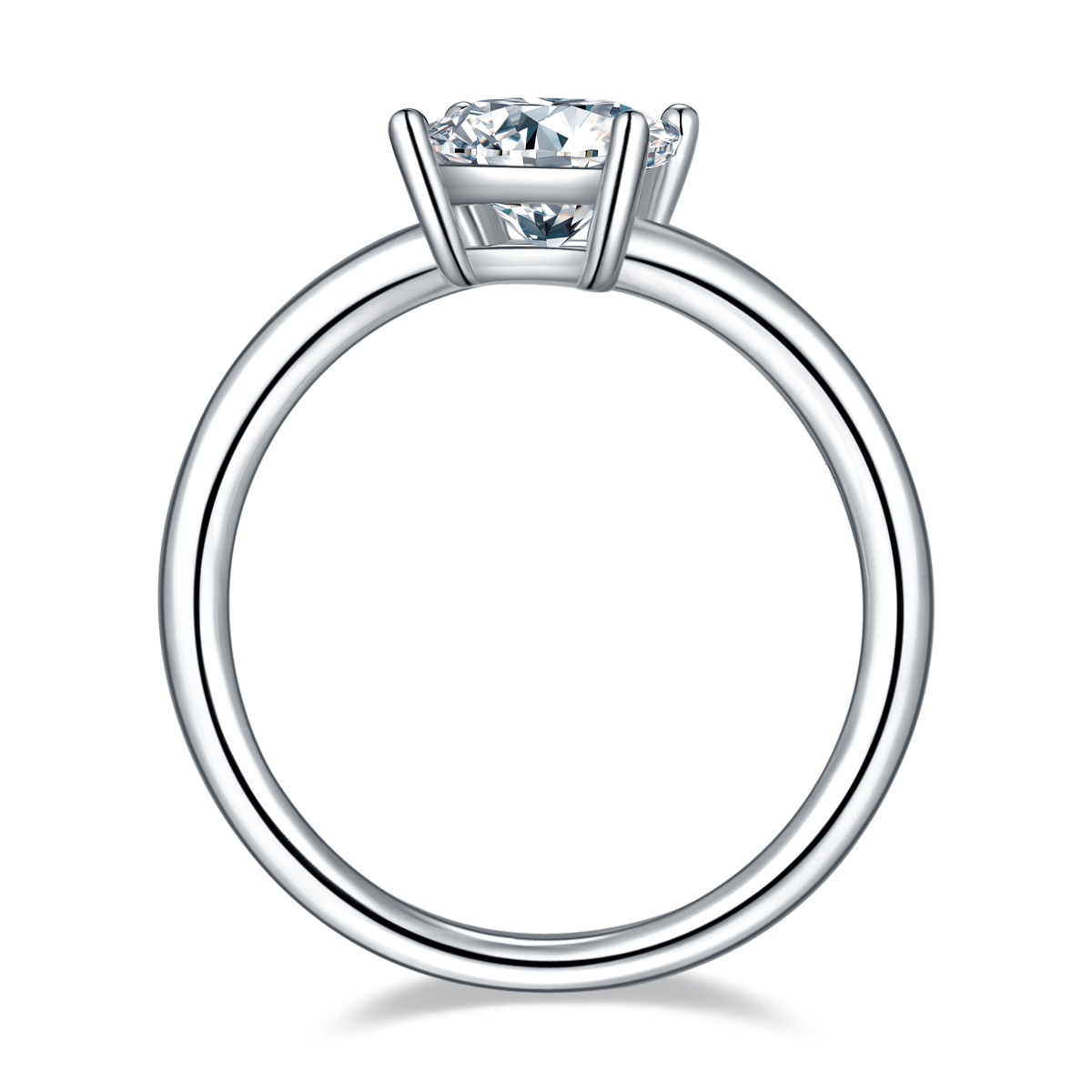 Wholesale price 18K gold oval cut square shape Princess cut shinning 1 carat D quality moissanite wedding ring ring for woman