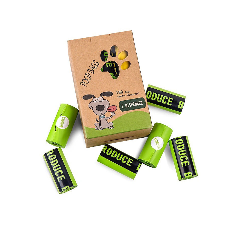 China Supplier Lowest Price Biodegradable Box Packed Pet Waste Bags Dog Poop Bags