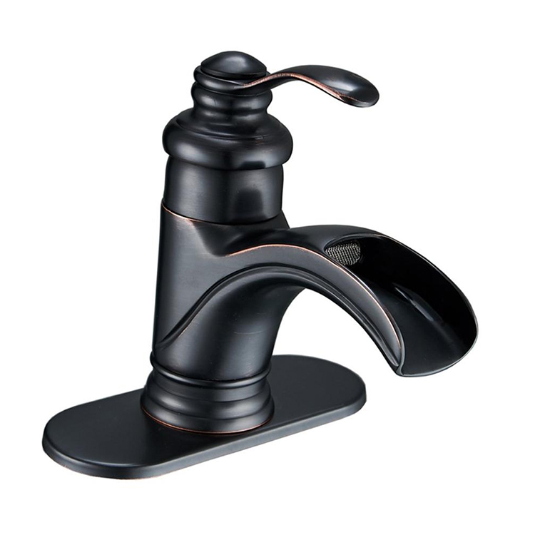 Factory supplier bathroom basin faucet mixer deck mounted single handle brass vanity water tap vessel sink faucet