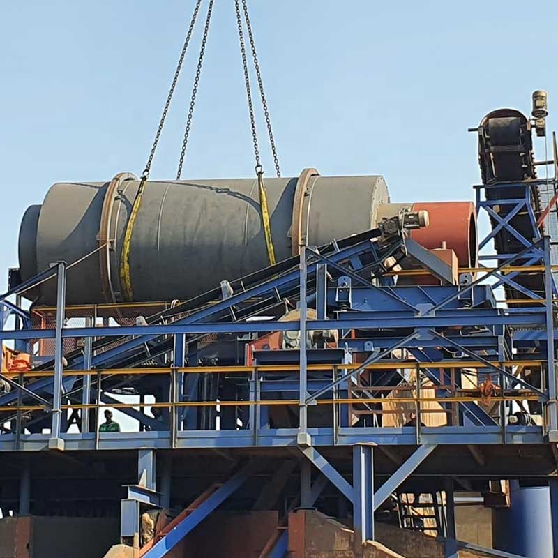 3 цилиндра барабанная сушилка 1,8x18 Роторная сушилка Кремнезем Песок браунуголь каолин производственная линия Роторная сушилка система