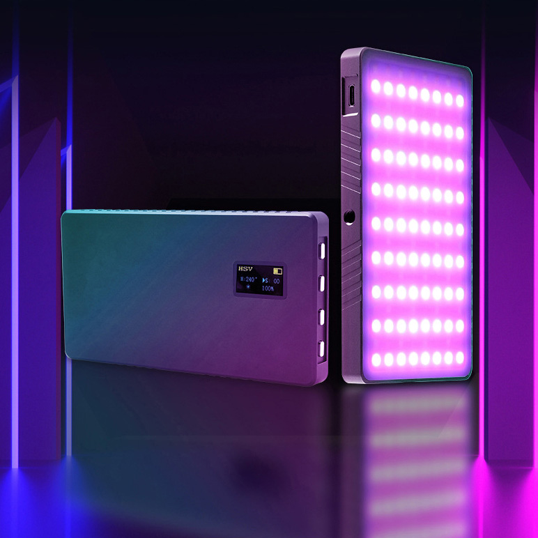 Полноцветный RGB-светильник для видеокамеры Amazone, фотографическое освещение, светодиодный студийный светильник для фотосъемки, видеозапись