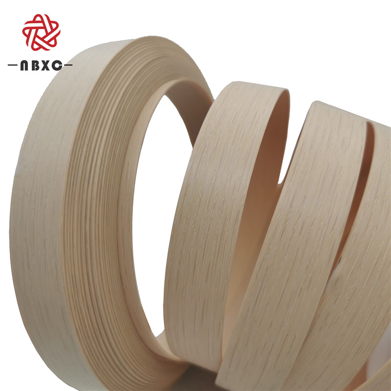 decorative wood edge banding Red Oak / Birch / Walnut / Ash / Teak / Cherry Veneer PVC Edge Band