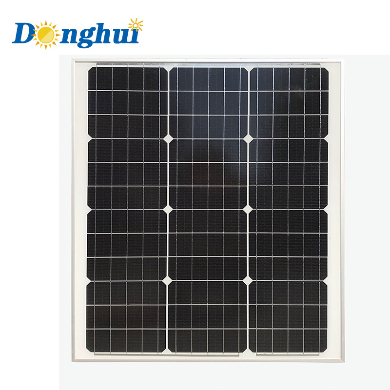 Yiwu Donghui солнечная панель 50 Ватт моно панели solares tipo tejas используется для создания электроэнергии для уличного освещения