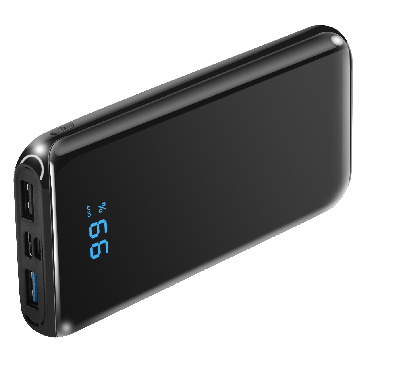 OEM ODM type c и micro USB интерфейс светодиодный светильник зеркальный внешний аккумулятор 10000 мАч реальная емкость тонкие внешние аккумуляторы