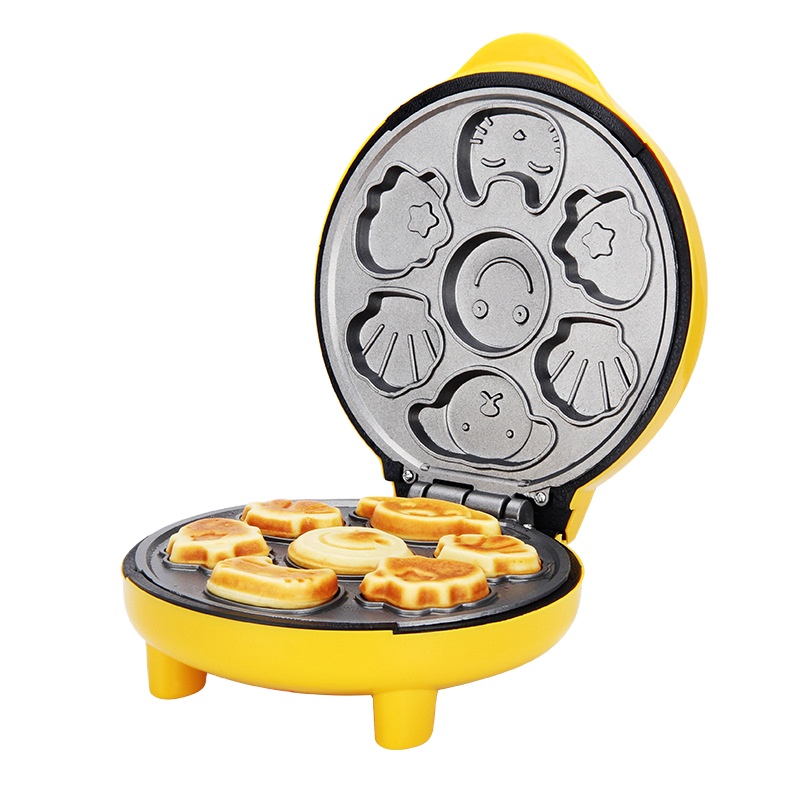 Hot Sale Birthday cake making mini children's bread machine double-sided heating baking breakfast Household Cartoon Cake Machine
