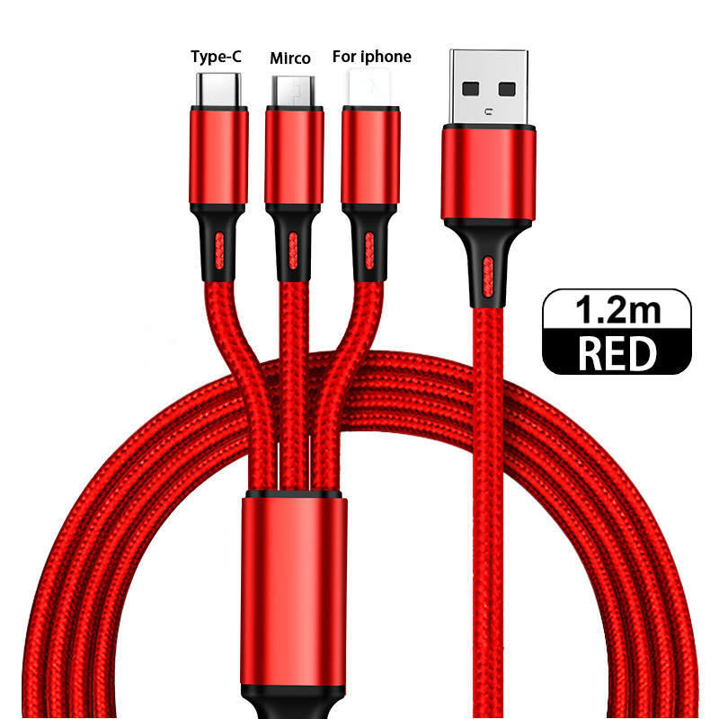 Лидер продаж, 3 в 1, зарядный кабель Micro USB Type-C, мульти Usb-порт, зарядный шнур с несколькими Usb-портами, провод для мобильного телефона Usbc для Samsung