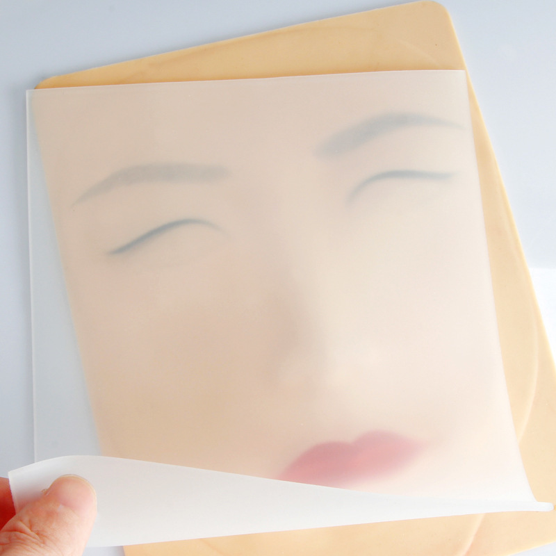 2021 New Transparent Practice Skin Microblading Silicone Latex Skin Clear Training Blant Skin Pad For Beauty Salon