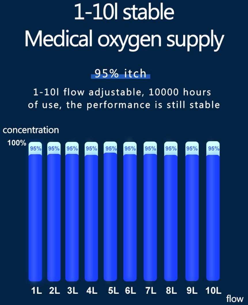 Medical Equipment Oxygen Generator Portable Oxygen Concentrator 10 L 24 H 7 Days 2 Flow pictures & photos Medical Equipment Oxy
