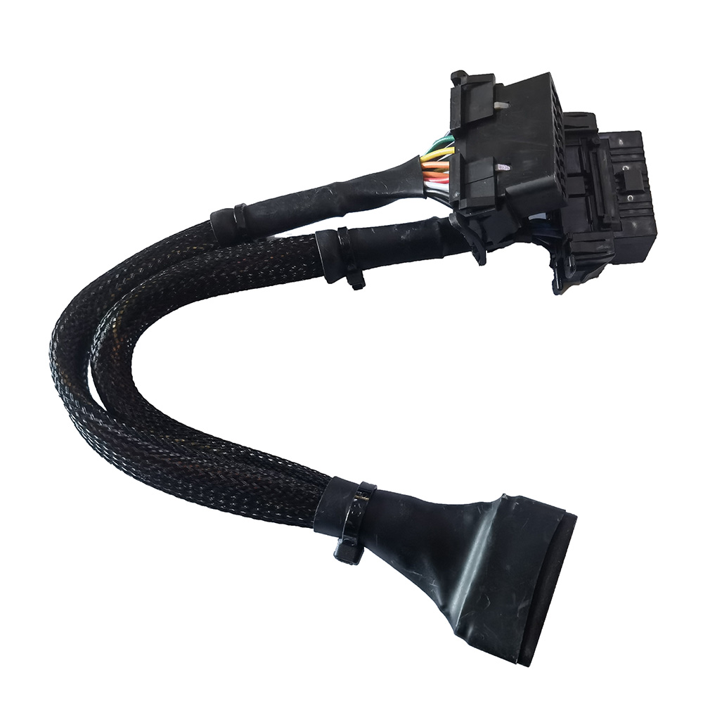 OBD II 16 контактный разъем OBD 2 разветвитель Удлинитель сетевой кабель Мужской Двойной Женский Y Кабель-адаптер