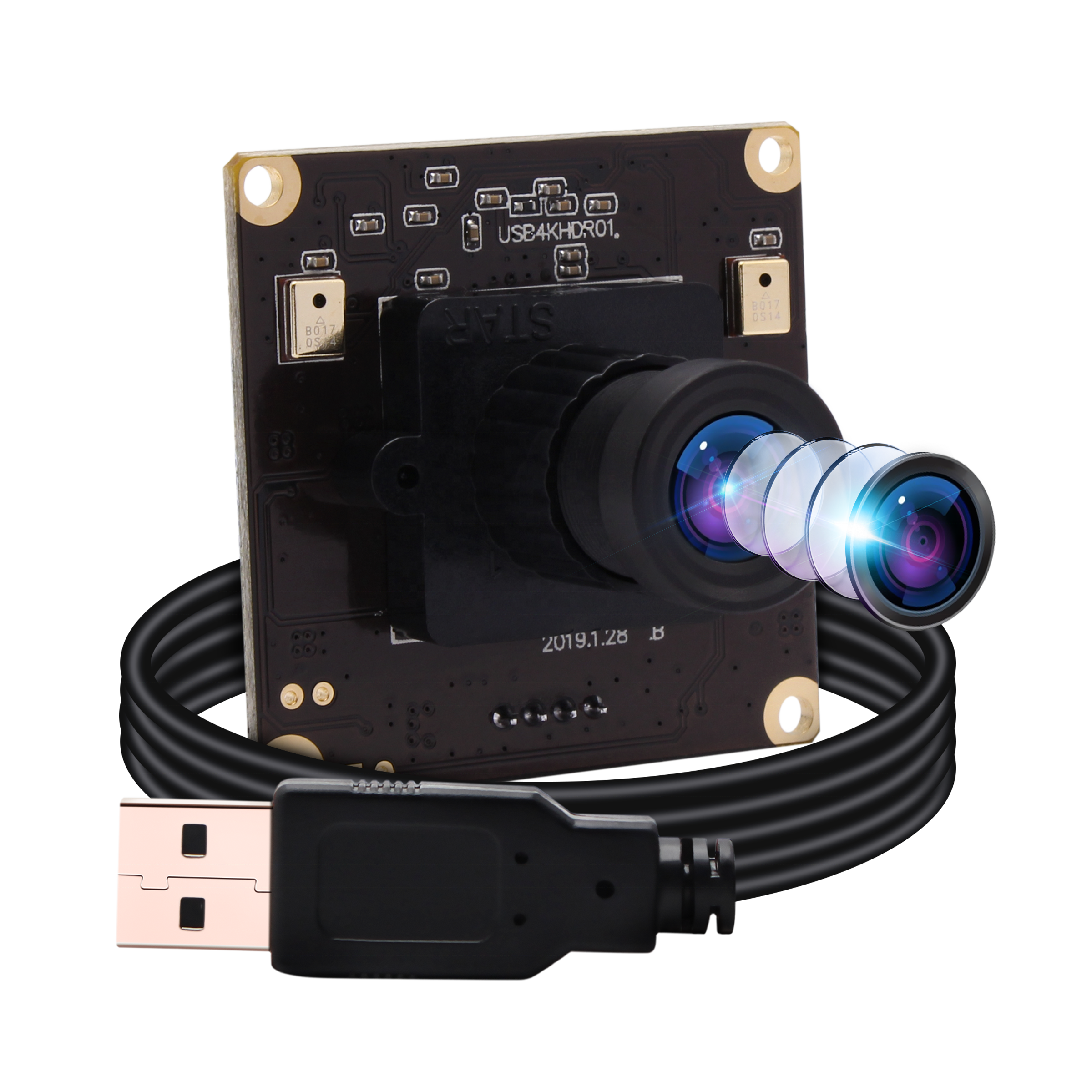 ELP камера 4K 3,6 мм объектив usb-камера с 3840x2160 веб-камера с высокой четкостью для MAC/Windows/Linux/Raspberry Pi веб-камера