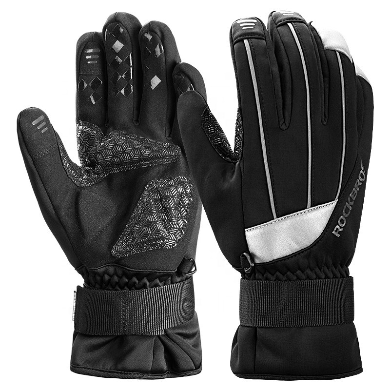 CBR ODM S168 Skiing Touch Screen Mittens SBR Winter Thermal Warmer Fleece Windproof bike gloves bicycle Full Finger Gloves
