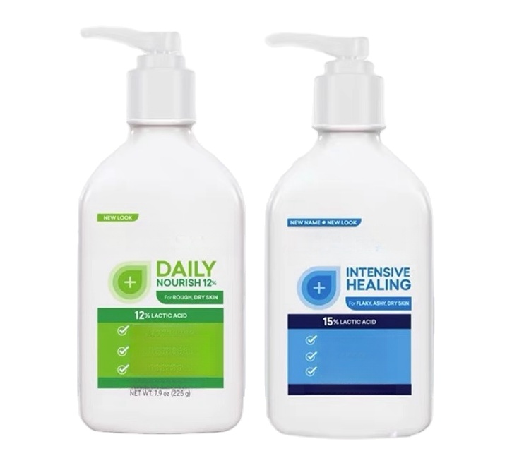 AmLactiin Daily Moisturizing Lotion for Dry Skin 12% Lactic Acid 2-in-1 Exfoliator Body Lotion