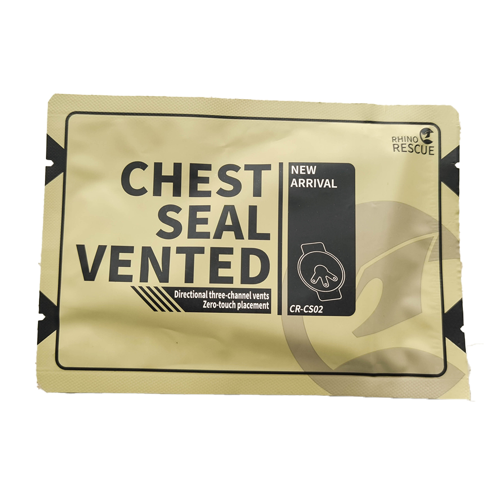 First Aid Wound Dressing New Design 3 holes 2 handles Emergency Hydrocolloid Wound Dressing Chest Seal Vented Medical