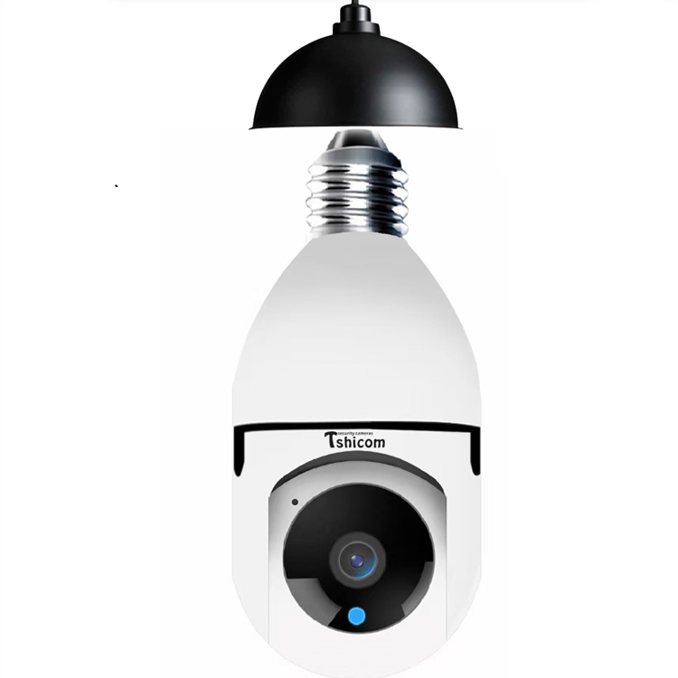 Wifi PTZ TUYA Smart Pan Tilt IP66 Outdoor and Indoor Security iCSee 3MP Lamp Bulb E27 Connector for home cctv system Camera