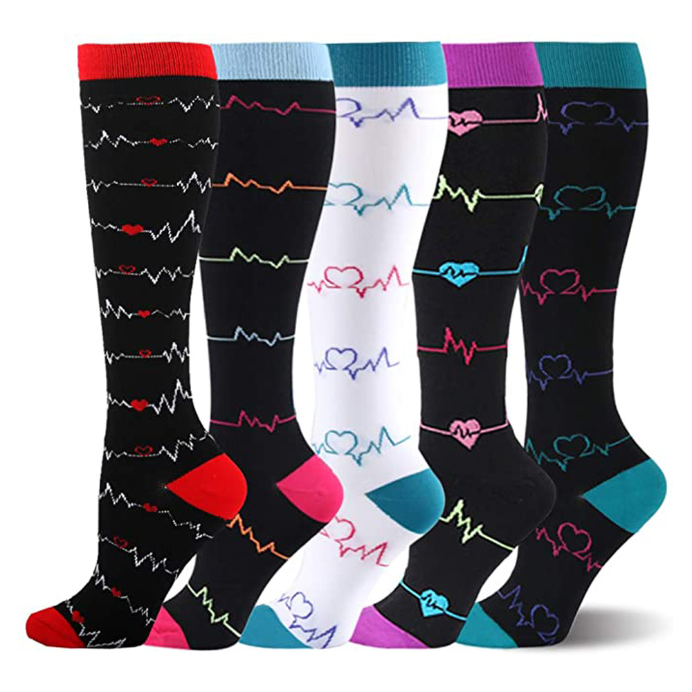 Outdoor Breathable Warm Knee Protect Jogging Exercise Compression Women Sock
