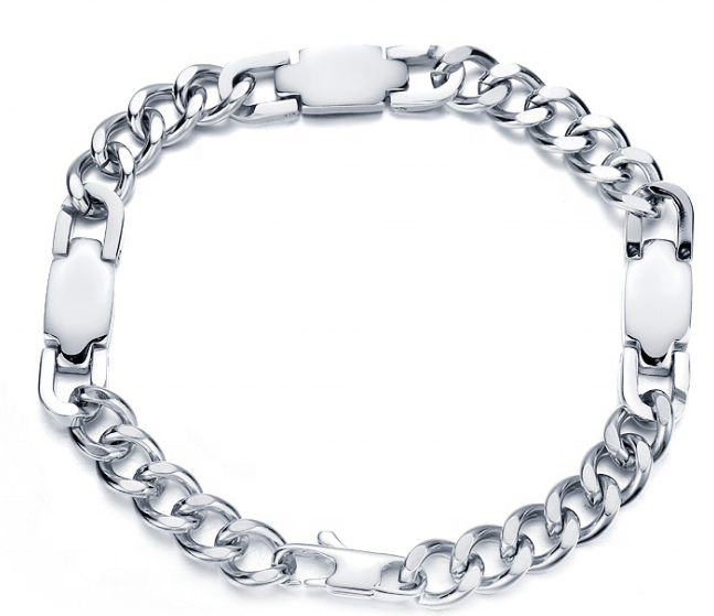 3000gauss 316L stainless steel magnetic bracelet