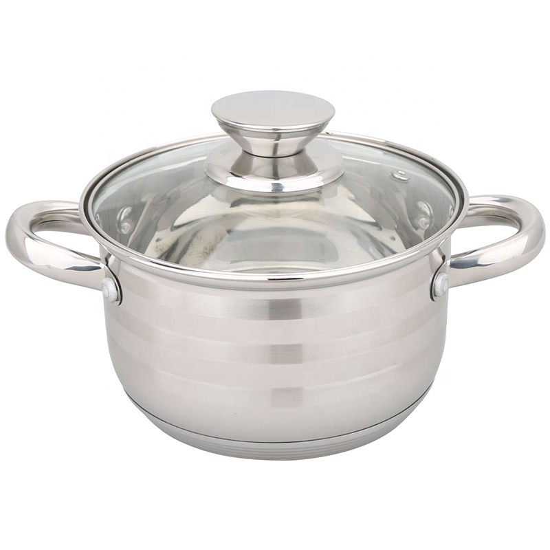 Jiangmen cooking pots stainless steel sets 17 pcs non stick cookware kitchen