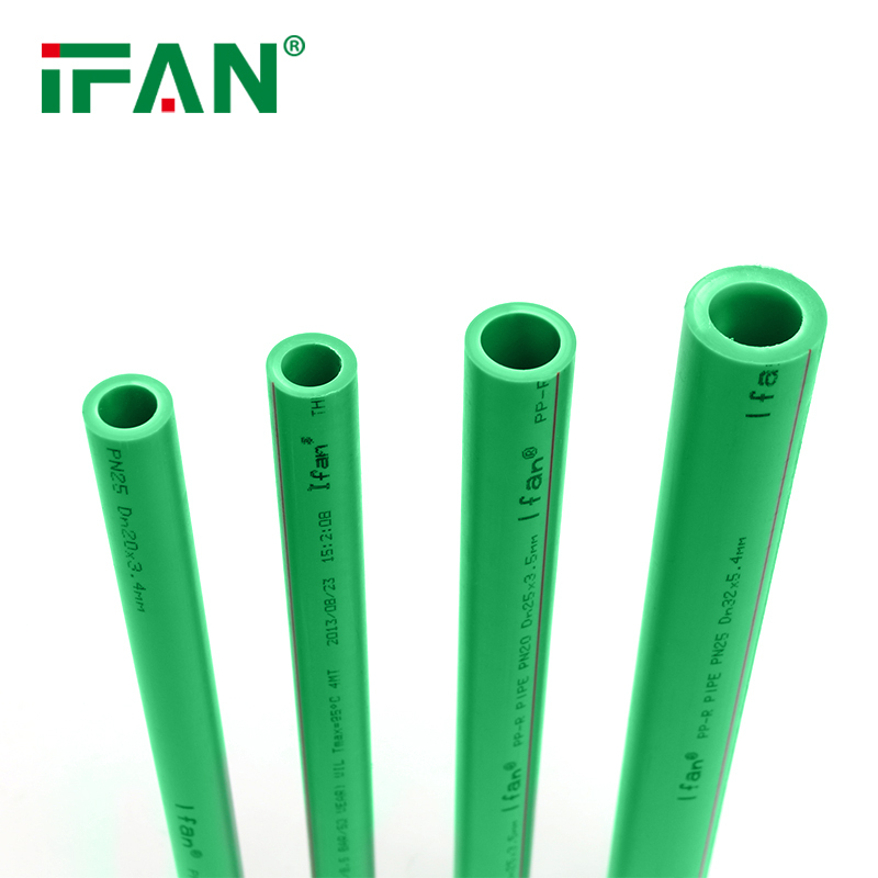 Ifan Factory Wholesale Ppr Plastic Pipe Green Color Pn16 Ppr Pipe For Water Supply Pipe