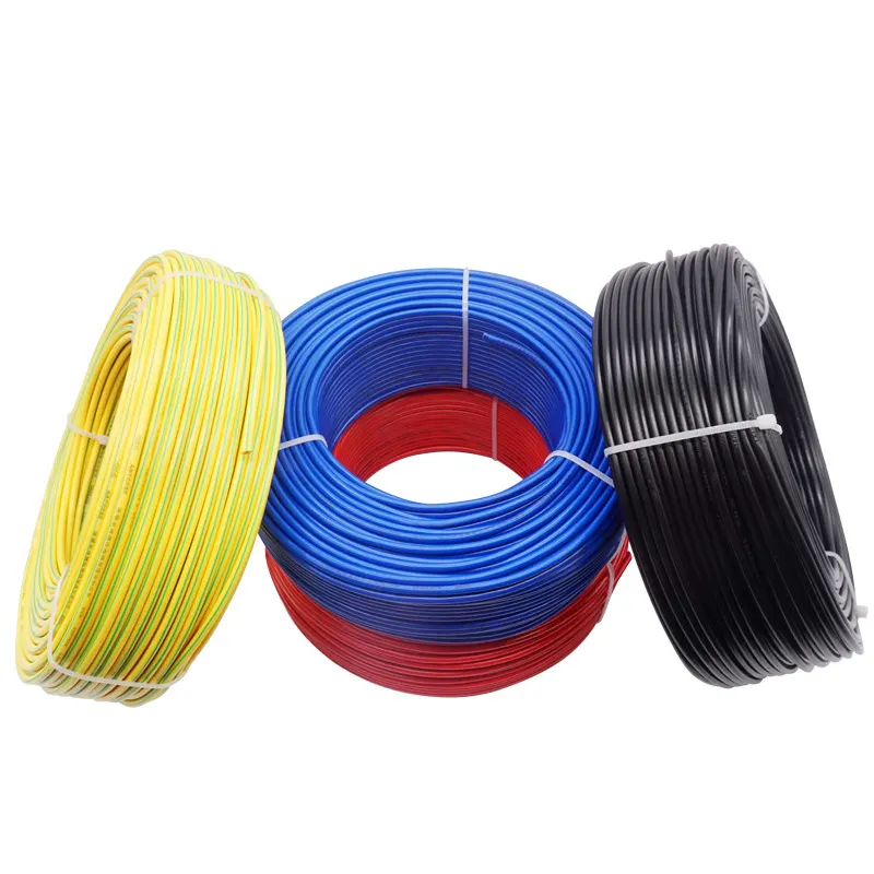 Hot 1.5mm 2.5mm 4mm 6mm 10mm single core copper pvc house wiring electrical cable and wire price building wire