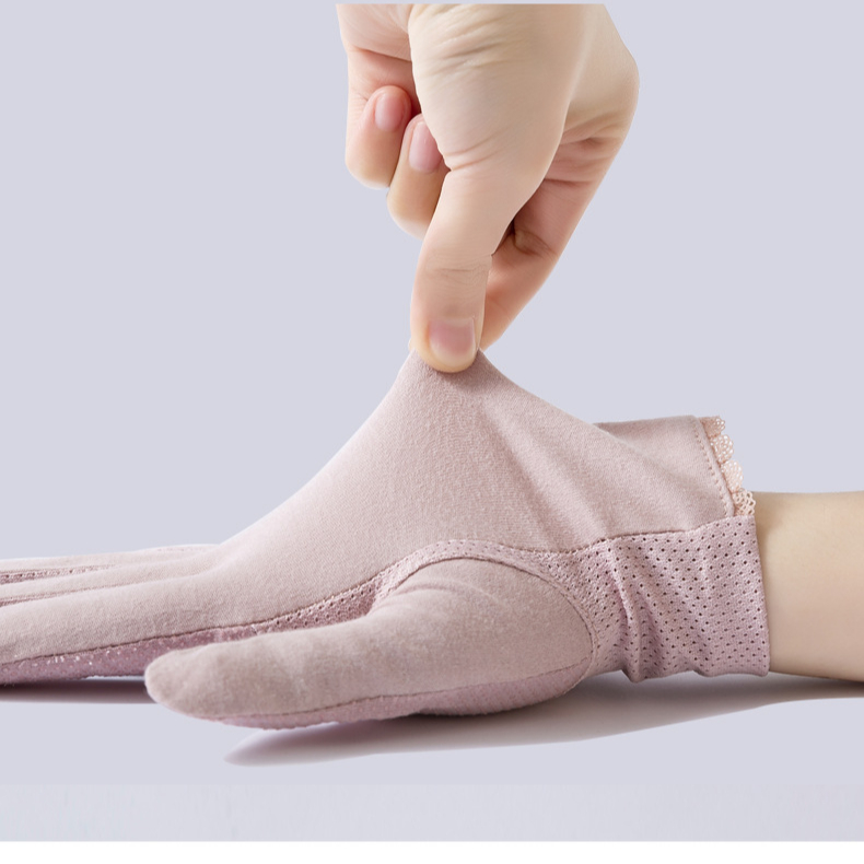 New women's cotton anti-skid breathable sunscreen anti ultraviolet touch screen for riding and driving