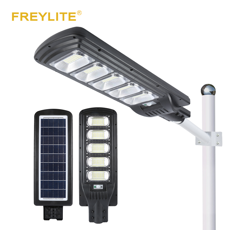 Продажа с завода FREYLITE, водонепроницаемый ip65 60 Вт 90 Вт 120 Вт 150 Вт, встроенный все в одном солнечный уличный фонарь