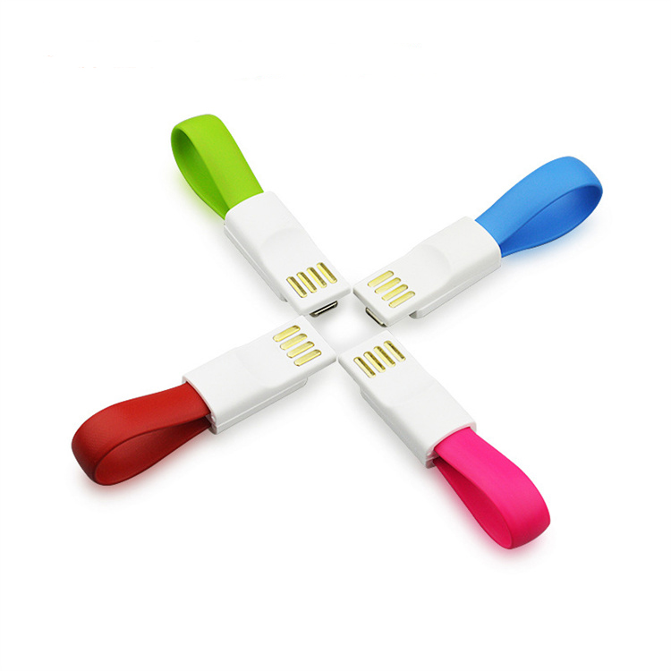 2 в 1 красочный TPE Магнитный Lightning Micro USB кабель гибкий Быстрая зарядка Плоский USB кабель
