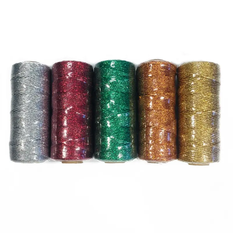 Stocked 110yd  2mm Solid Metallic Red Bakers Twine for Craft, twine rope