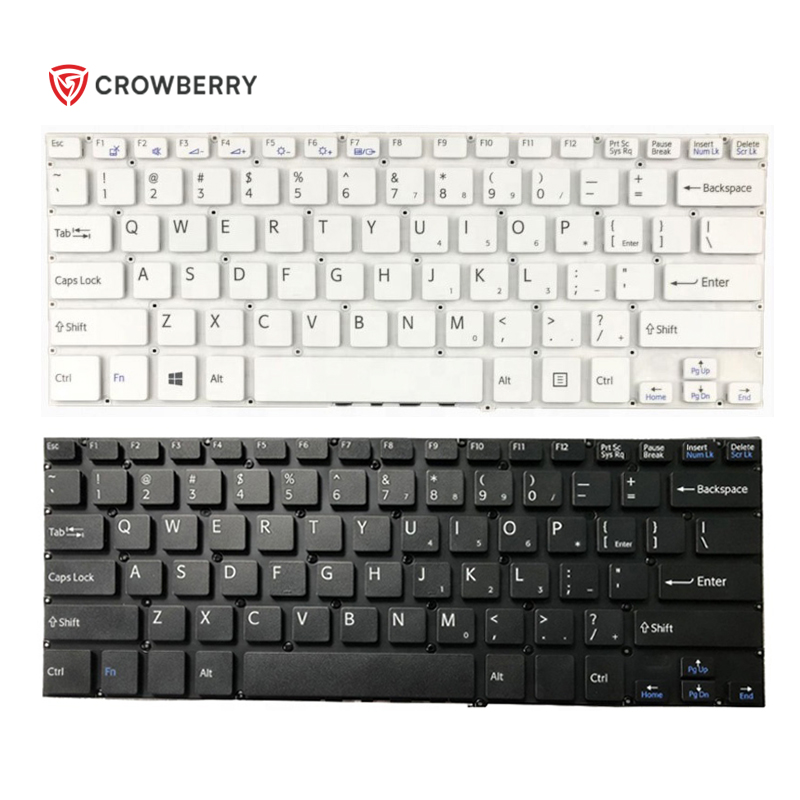 Черно-белая клавиатура для ноутбука Sony Vaio SVF14 SVF14E SVF14 SVF142 SVF143 SVF144, клавиатура для ноутбука
