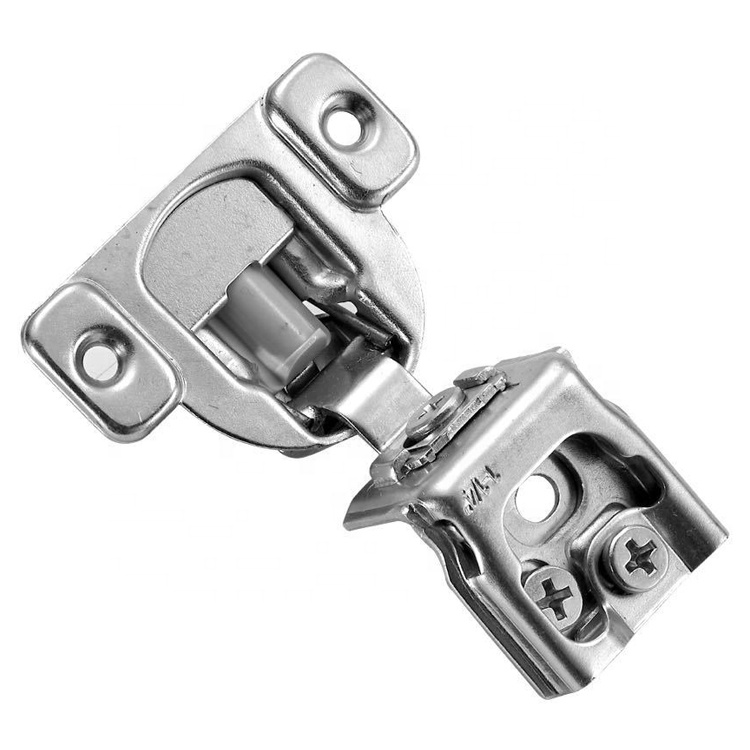 Satin Nickel Soft Close Hinges for Kitchen Cabinets Concealed Furniture Hinges with Overlay for Face Frame Door for Home Bedroom