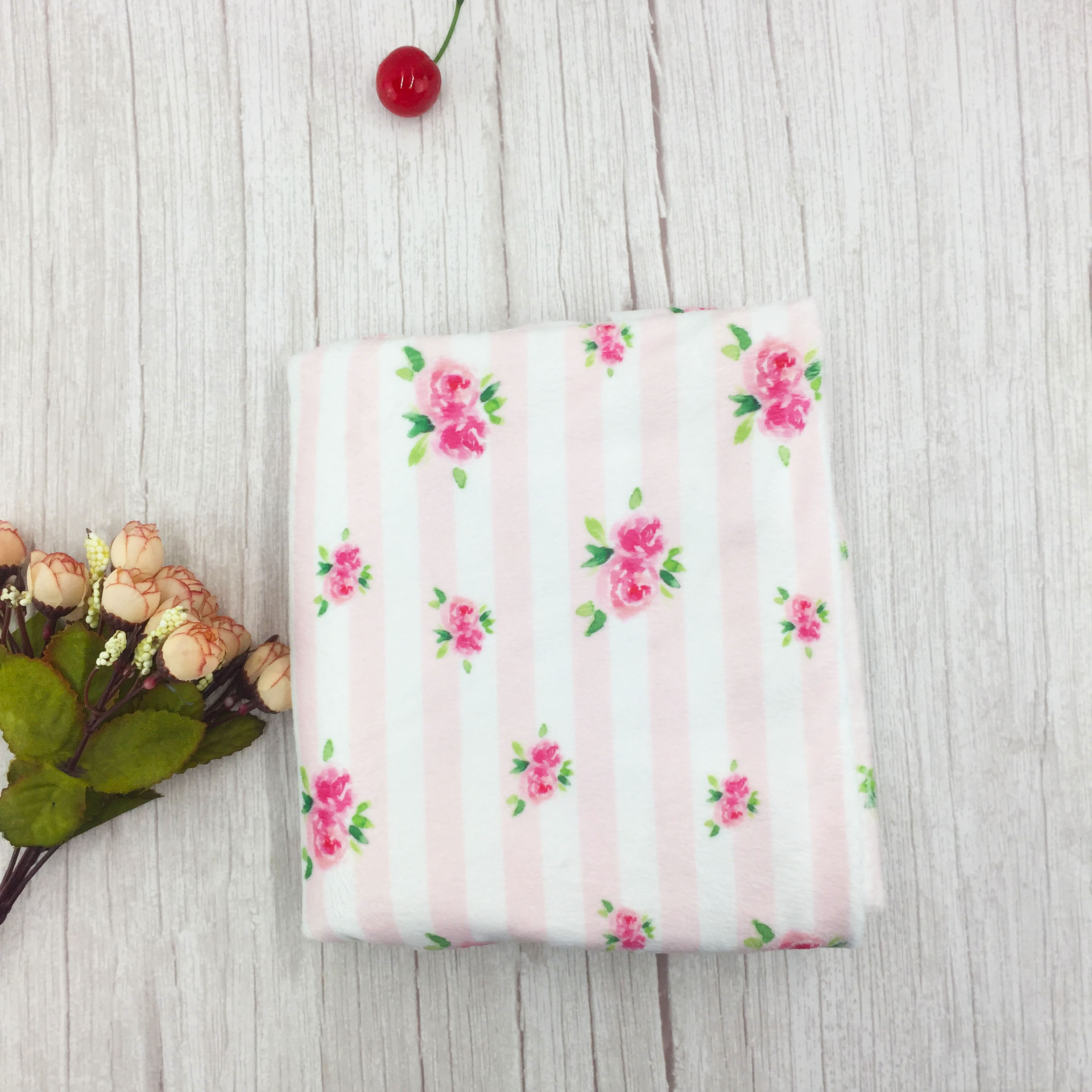 Facto Best Price Superior Quality Custom Digital Printed Minky Blanket Fabric NO MOQ