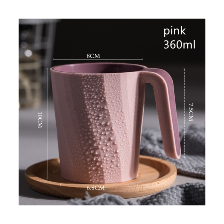 Factory Wholesale Minimalist Modern Retro Style Plastic Cylinder Mouthwash Cup Tooth Brush
