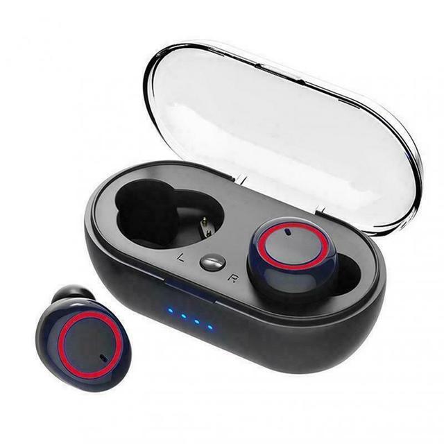 TWS-стереонаушники Y50 с поддержкой Bluetooth, микрофоном и зарядным футляром