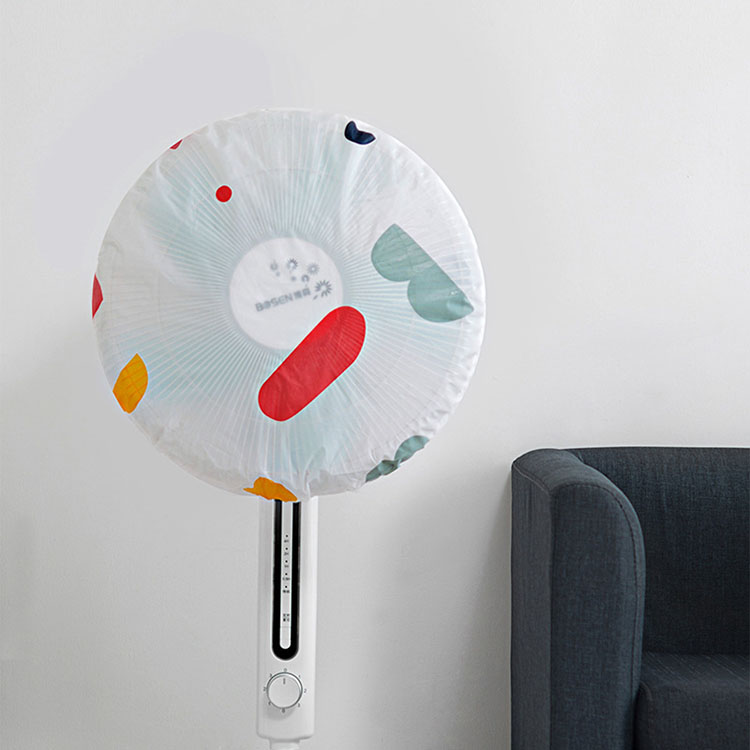 2021 Geometric Floral Non-woven Peva Cloth Electric Fan Dust Cover