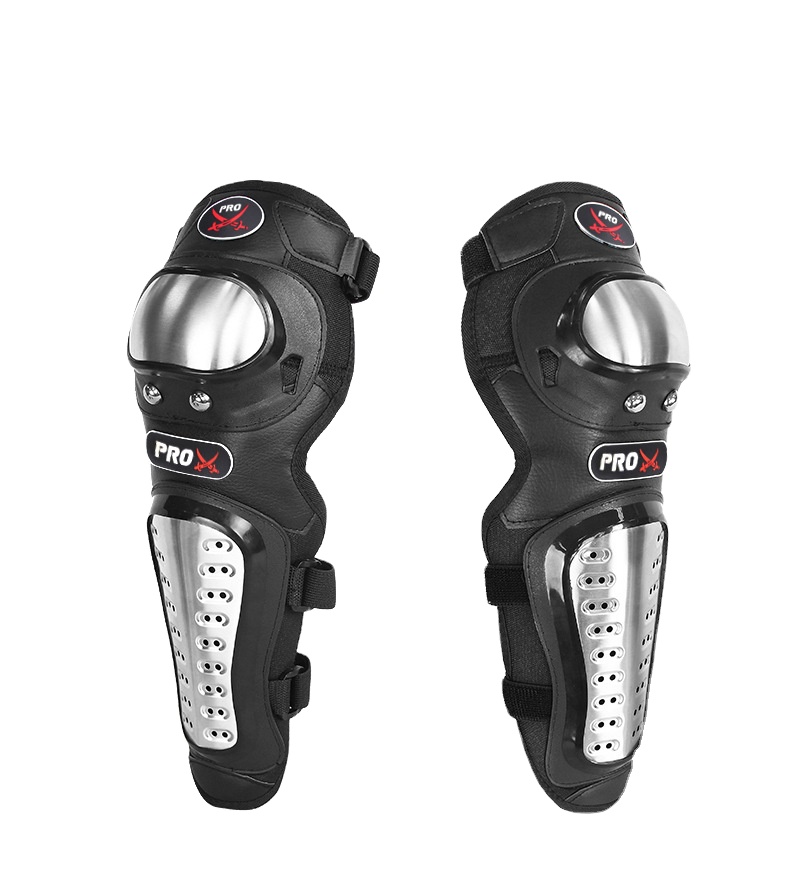 Pro X Motorcycle Racing Knees and Elbow Pad Four Piece Stainless Steel Rider Fall Protection Off-road