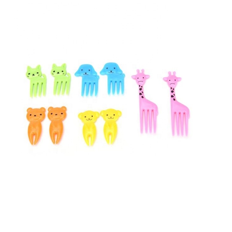 Eco-friendly plastic mini picks in different shapes food picks bento