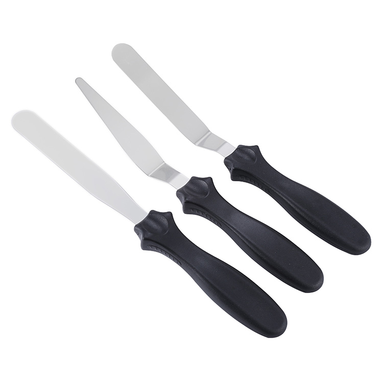 ПП пластиковая ручка 3 Pcs Торт соблазнительный крем масло для офсетной печати шпатель для выпечки скребок лопатки из нержавеющей стали