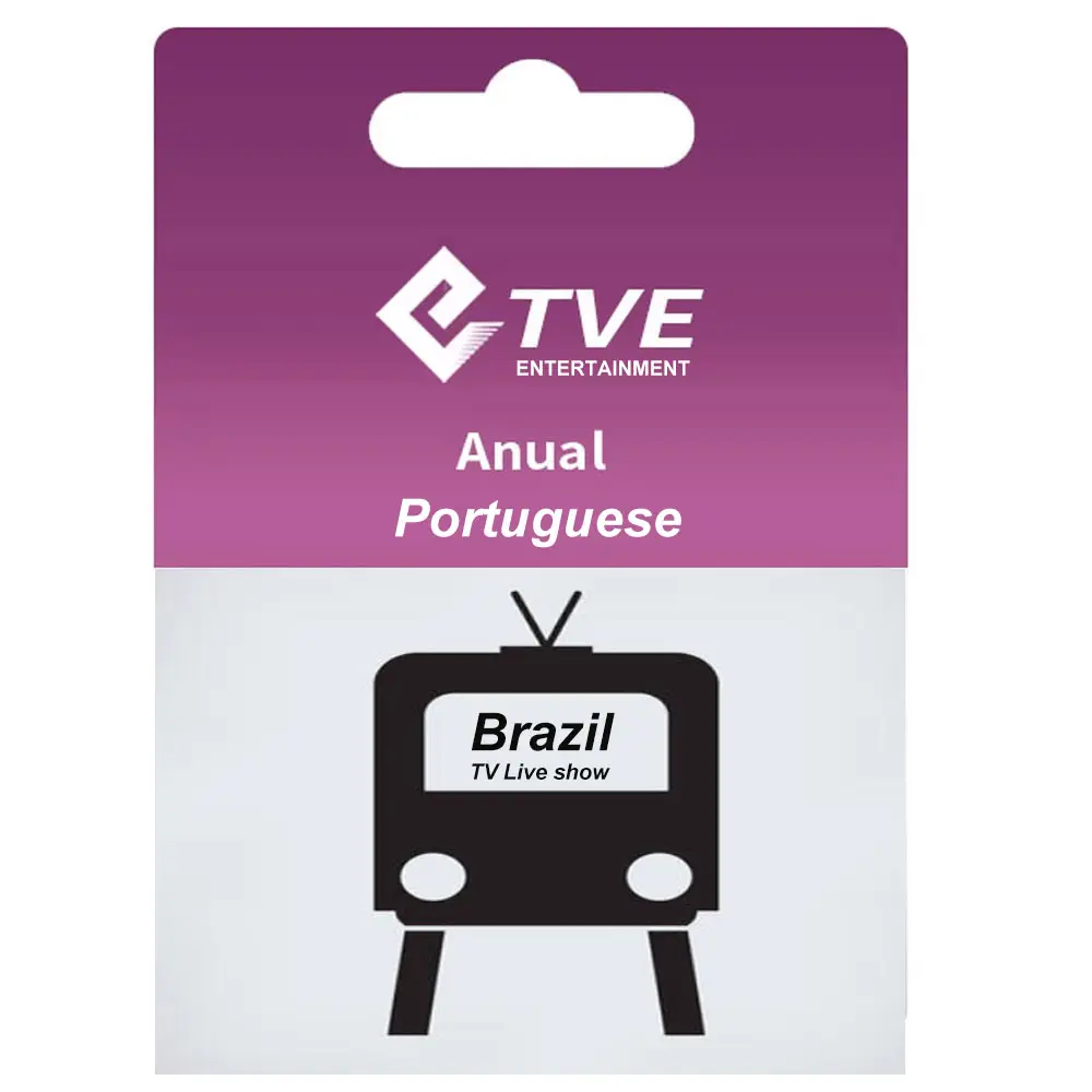 Yearly 365 days TVE Portuguese Codigo gift card anual tve brazil