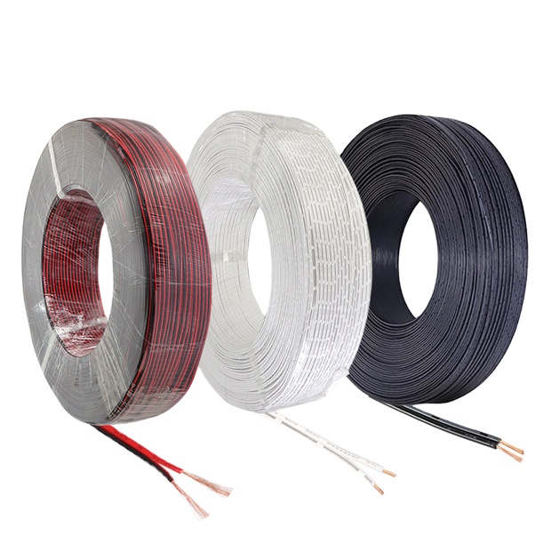 Красный и черный кабель 2468 20awg медный двухжильный параллельный кабель питания постоянного тока