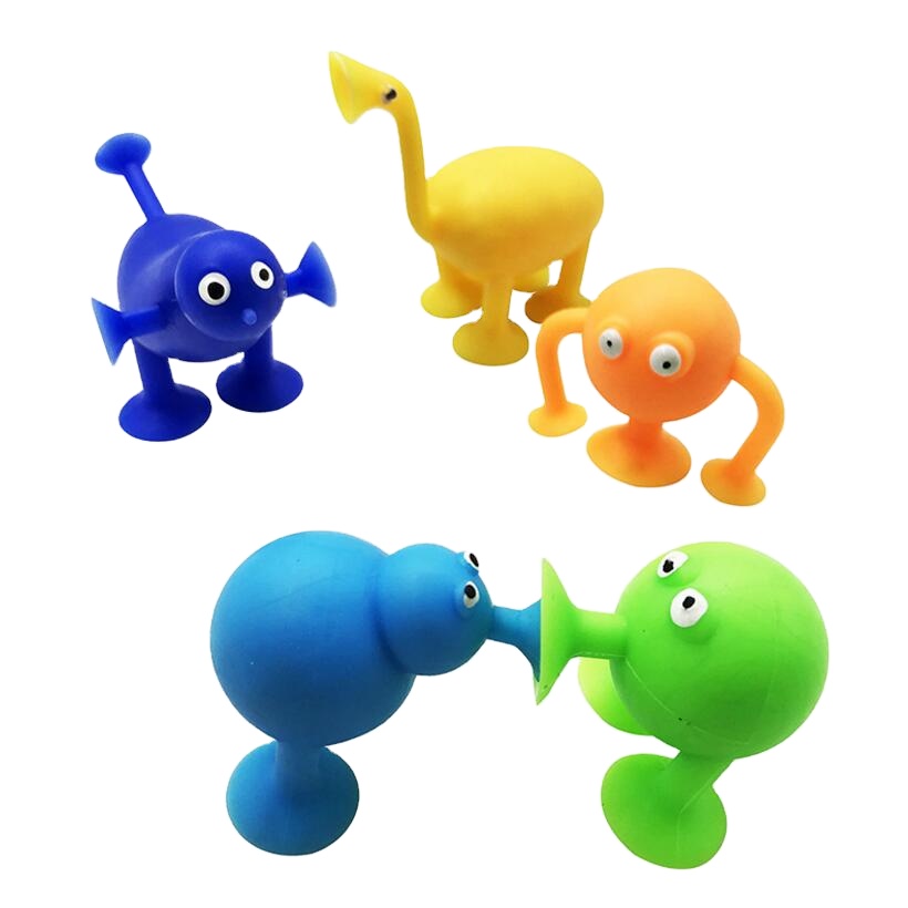 ZQX211 Silicon Sucker Other Toy Animal Promotional Small Toys For Kids Gift Set