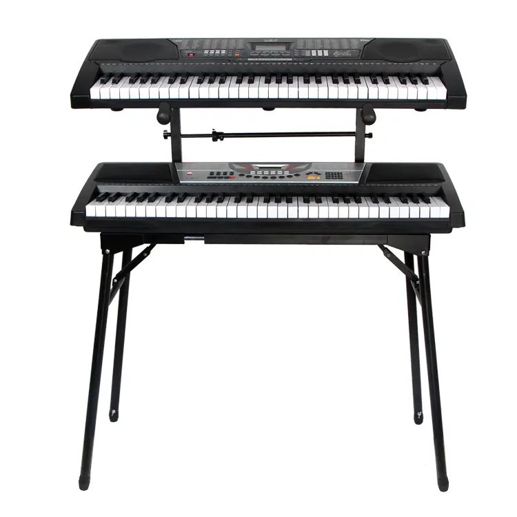 Q-250 HEBIKUO China new design popular 61 key keyboard electric piano with stand/4 leg keyboard stand