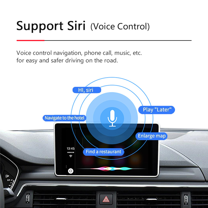 Navihua беспроводной Apple carplay для Audi Q2Q3Q5Q7 A3 A4 A5 A6 A7 A8 S4 S5 S6 S7carplay мультимедийный видеоинтерфейс android авто