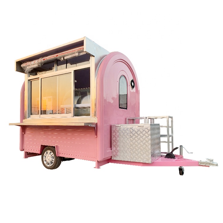 YANZHIMEI Used Food Truck Fast Food Trailer Ice Cream Vending Carts For Sale