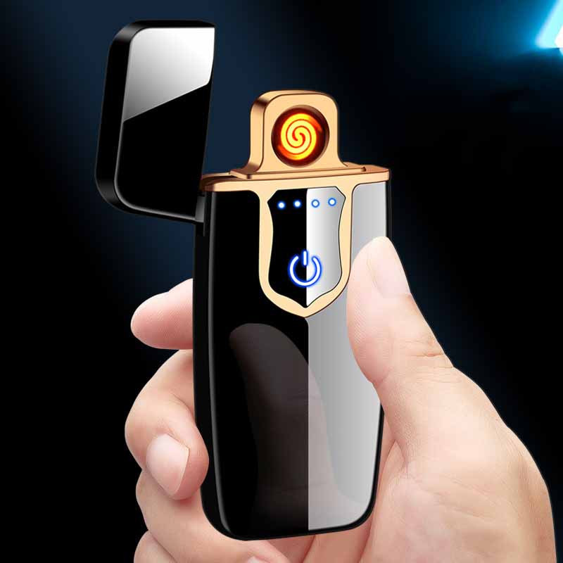 Оптовая продажа, электрическая USB-зажигалка, сенсорный экран, перезаряжаемая электронная прикуриватель