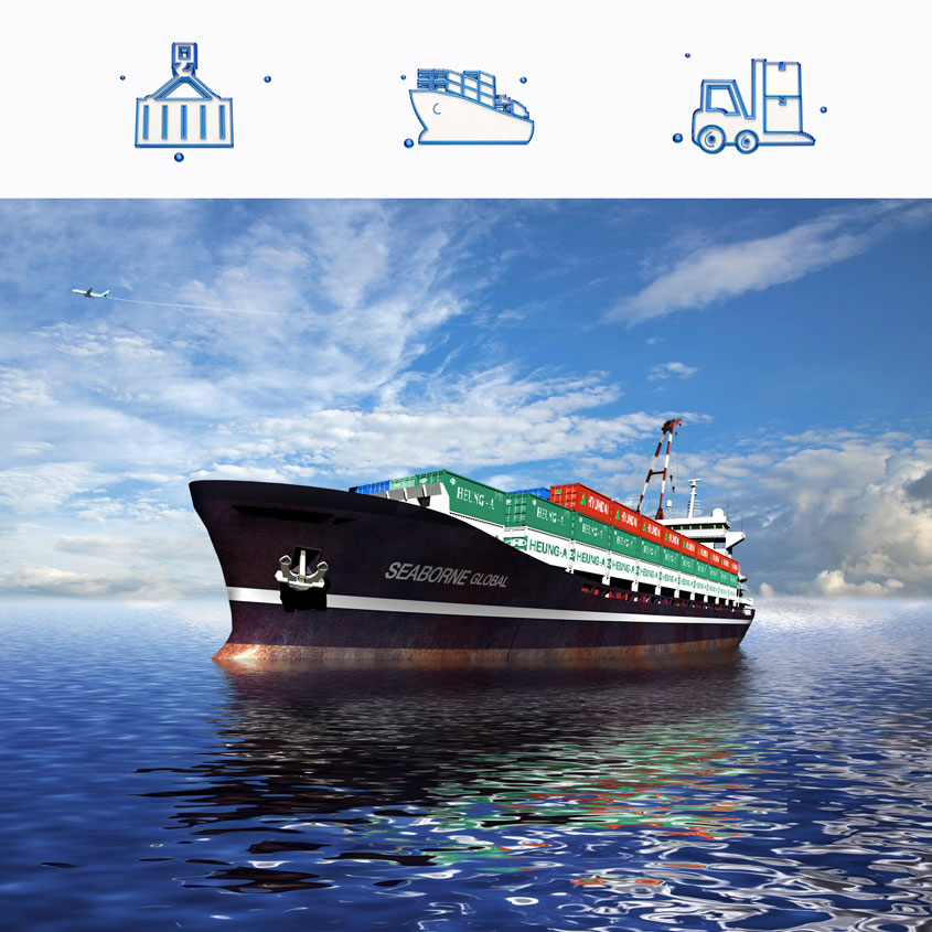 Shipment agent arrange freight forwarder France by sea type shipping
