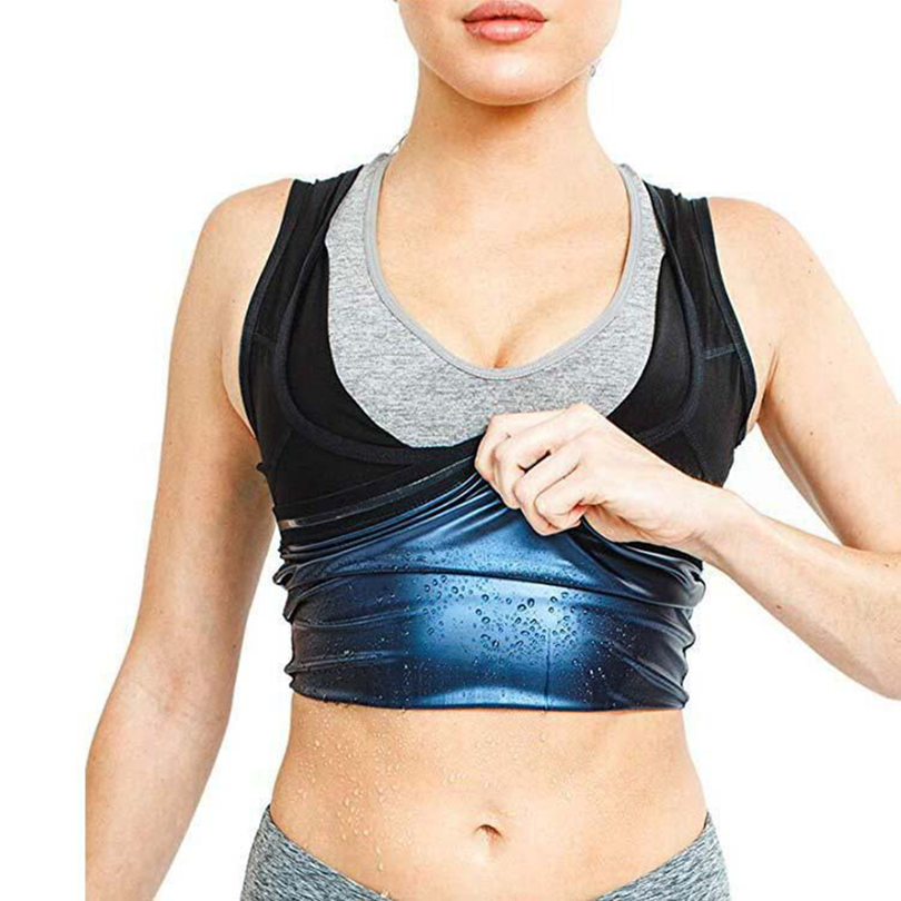 Custom Yoga Wear Sauna Vest For Weight Loss Slim Sweat Waist Trainer Vest womens workout clothes sport clothing women shaper