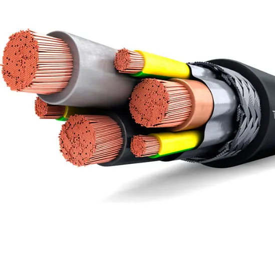 1000V UL прямой погребальный гибкий кабель питания двигателя CU/XLPE/CTS/PVC VFD или EMC кабель