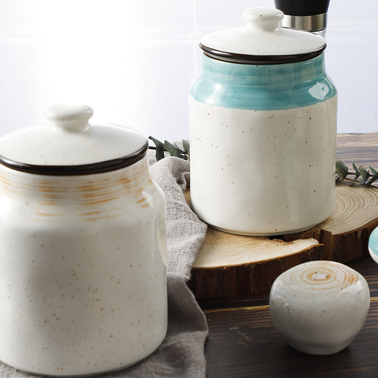 New Design Ceramic Sugar Pot Tea Coffee Sugar Pots Jar Sugar Pot Salt And Tea