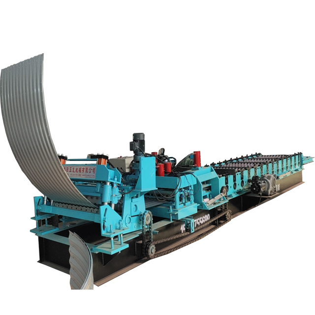huayang galvanized steel fish tank wall panel full line 2mm grain silo roll forming machine