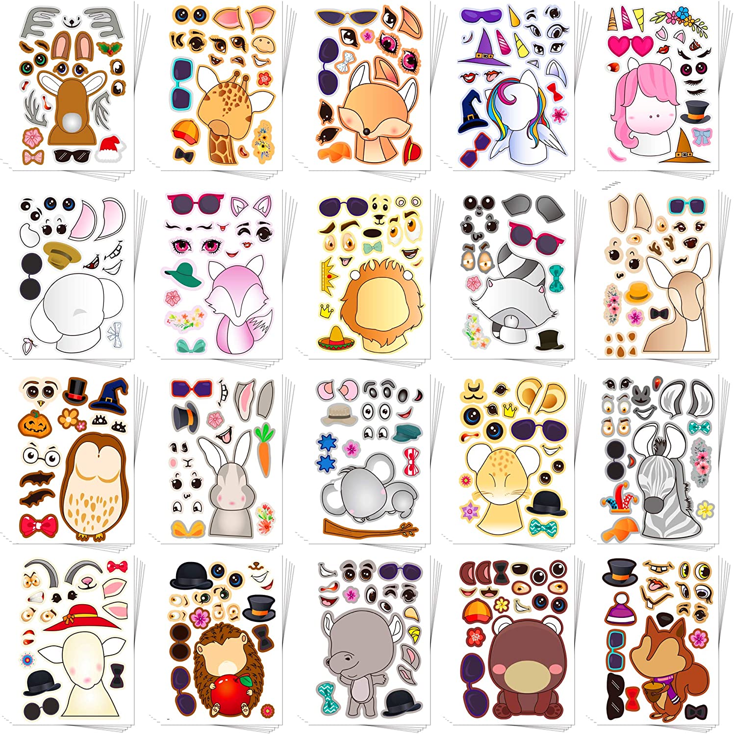 100 sheets Professionally Custom Different Paper PET PP PVC Vinyl die cut custom stickers